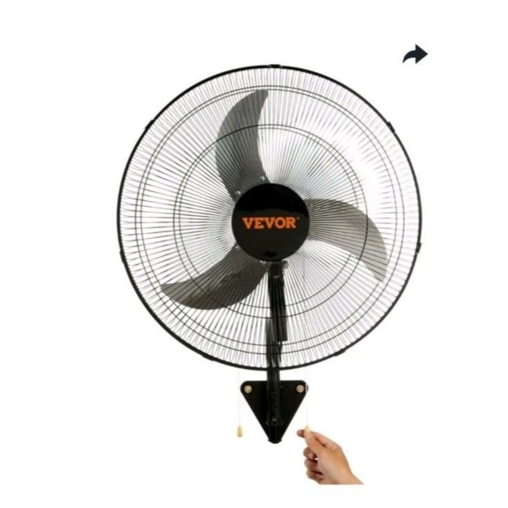 VEVOR Wall Mount Fan, 18 Inch, 3-speed High Velocity Max. 4000 CFM Oscillating I